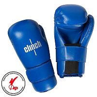 Перчатки Полуконтакт Для Кикбоксинга Clinch Semi Contact Gloves Kick C524 C524-blue