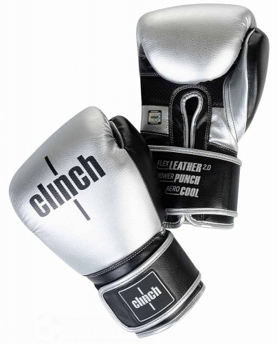 Перчатки Боксерские Clinch Punch 2.0 C141-blk-slv фото 6