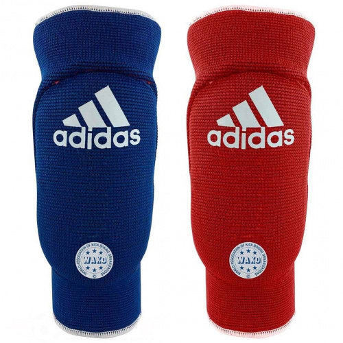 Налокотники Для Кикбоксинга Adidas Wako Elasticated Elbow Guard Reversible adiWAKOEB01-blue-red