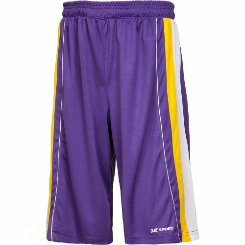 Шорты Баскетбольные 2K Sport Advance 130031-violet_yellow_whit