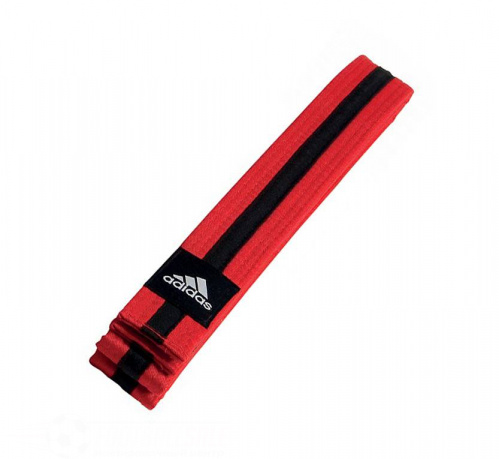 Пояс Для Единоборств Adidas Striped Belt 260 См adiTB02-260-sm-red-blk
