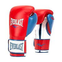 Перчатки Боксерские Everlast Womens Powerlock Hook Loop Training Gloves P000007-red-blue