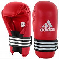 Перчатки Полуконтакт Для Кикбоксинга Adidas Wako Kickboxing Semi Contact Gloves adiWAKOG3-red