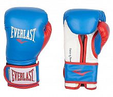 Перчатки Боксерские Everlast Womens Powerlock Hook Loop Training Gloves P000007-blue-red