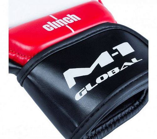 Перчатки Mma Clinch M1 Global Gloves C622-wh-red-blk фото 3